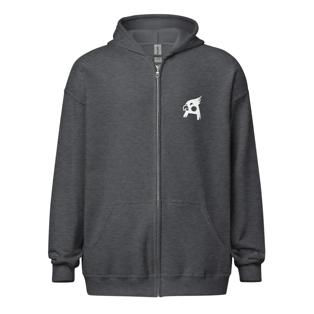 Zip hoodie pocket logo product image (1)