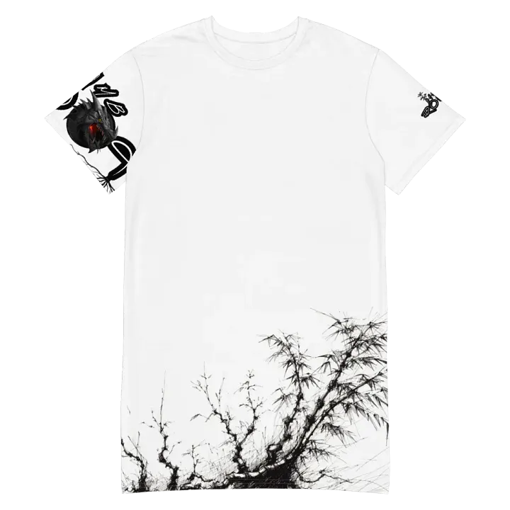 Bamboo Print T-Shirt Dress product image (1)