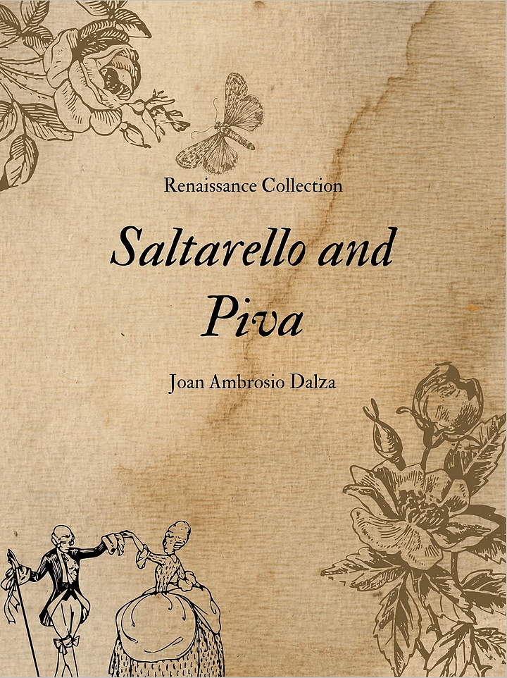 Saltarello and Piva by Joan Ambrosio Dalza - Guitar score product image (1)