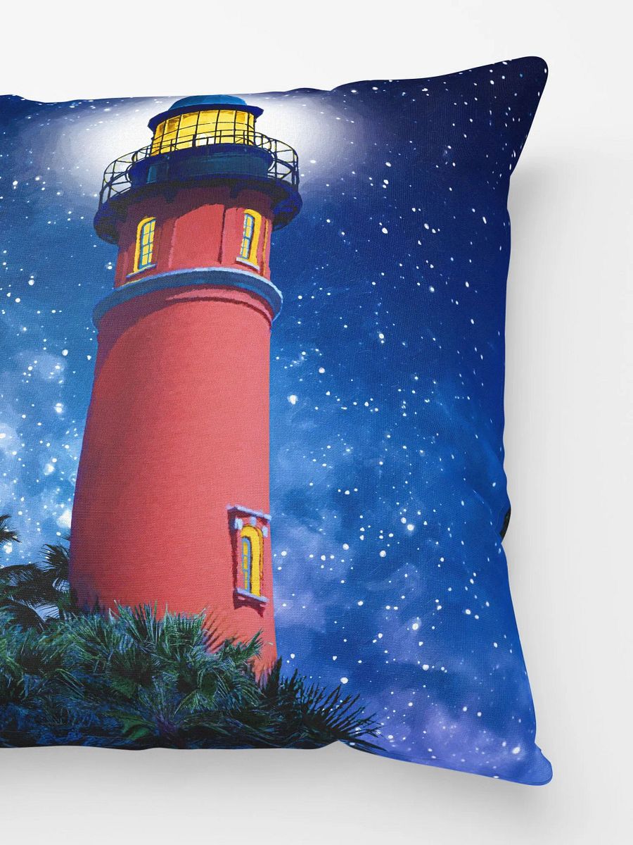 Ponce de Leon Inlet Lighthouse at Night Throw Pillow product image (3)