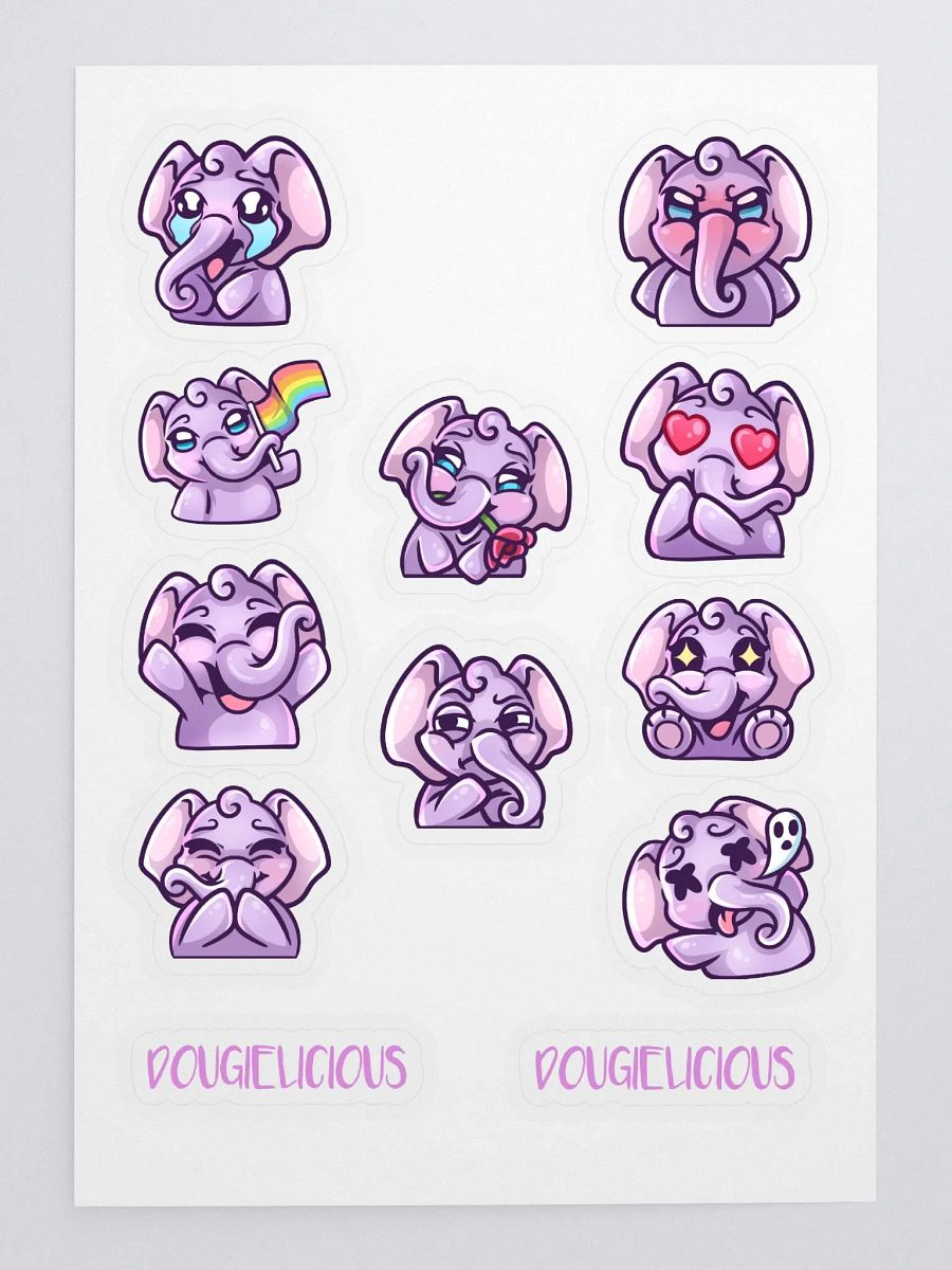 Elephant Stickers (12 pack) product image (3)