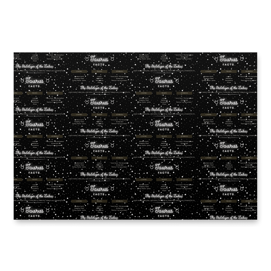 Taurus 2025, Attributes Table, Wrapping Paper product image (3)
