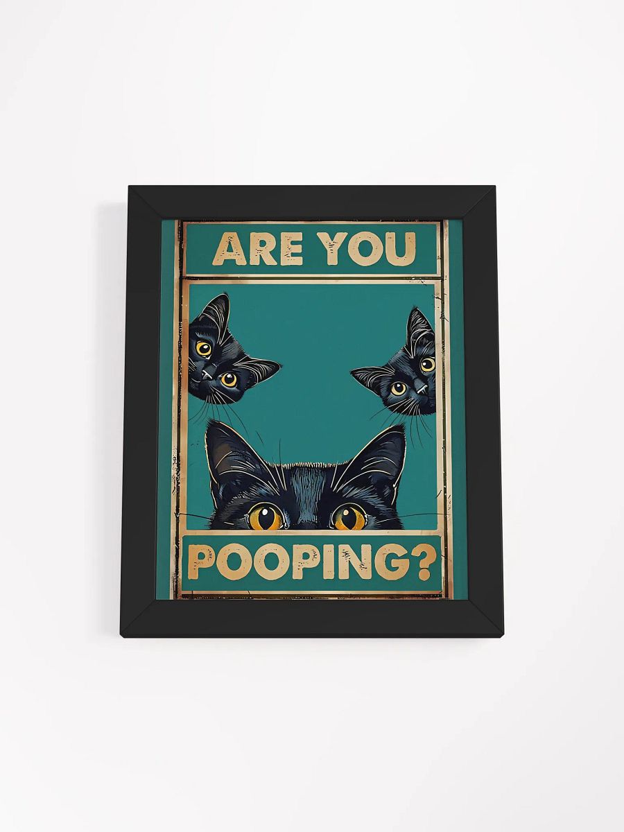 Peeking Cats Bathroom Art Print product image (2)