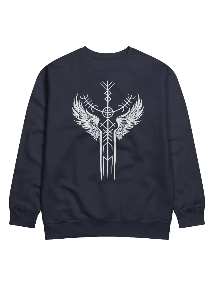 The Valkyrie Stave Premium Sweatshirt (white print) product image (9)