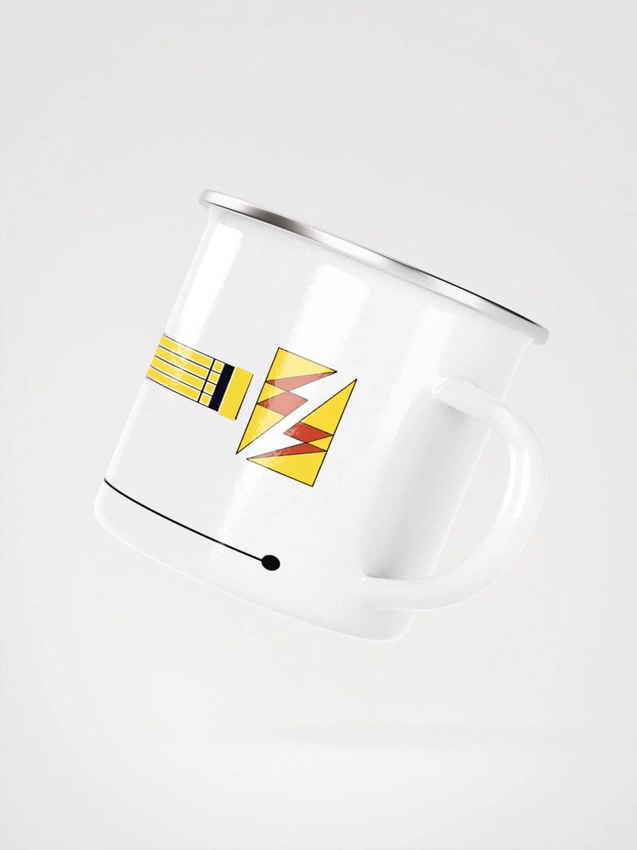 Roland van Beethoven by Frank Fonik (TB 303), Techno EDM Enamel Mug product image (4)