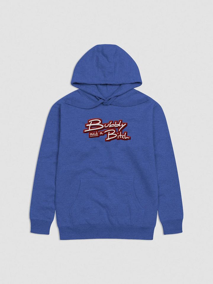 Bubbly and a B*tch (maroon bubble design 2) embroidered heavyweight hoodie product image (42)