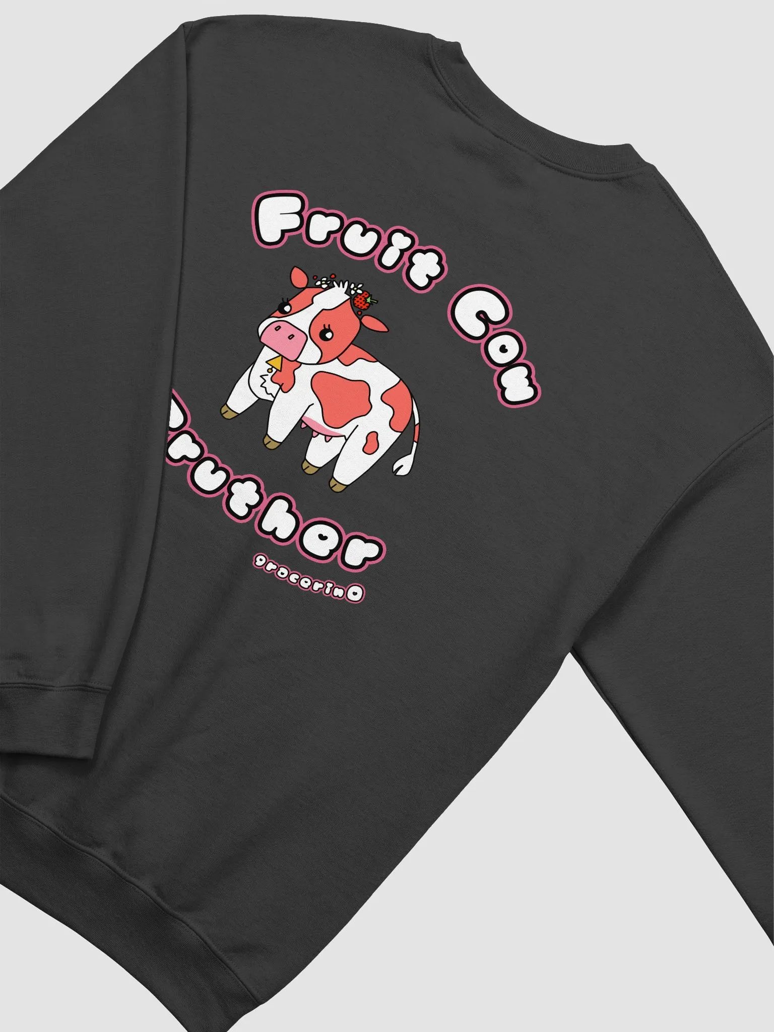 Fruit Cow Truther Crewneck (Black) product image (4)