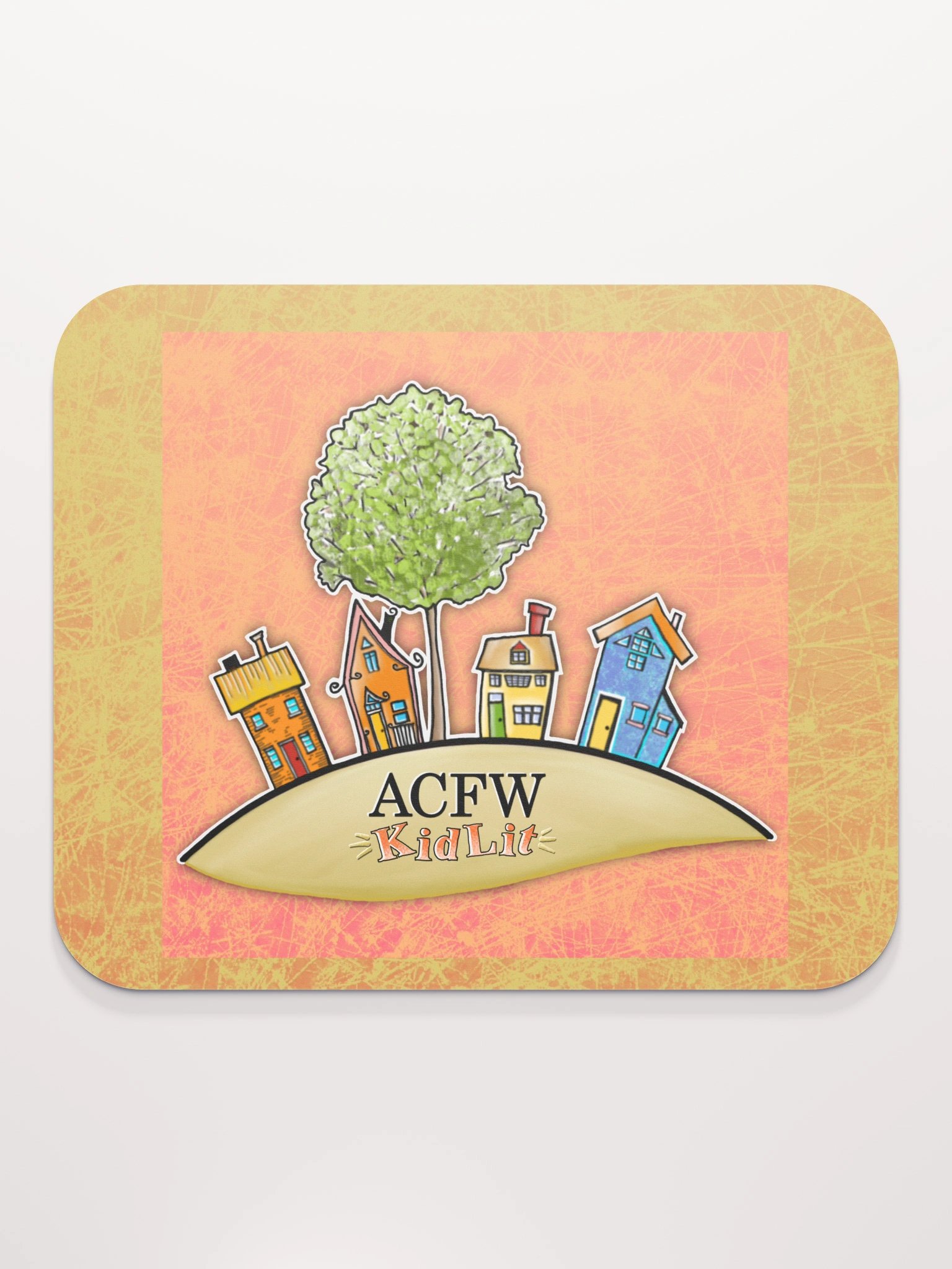 Whimsical ACFW KidLit House Mouse Pad Orange Background product image (2)