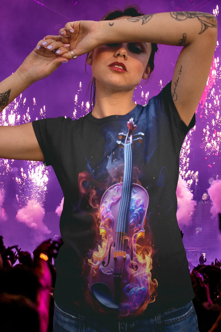 Violin on Fire All Over Print T-shirt product image (1)