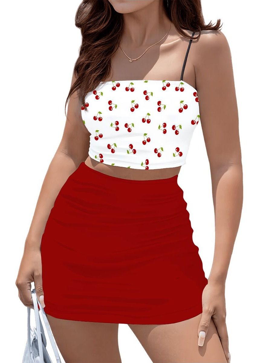 Women's Crop Top and Mini Skirt Set product image (4)