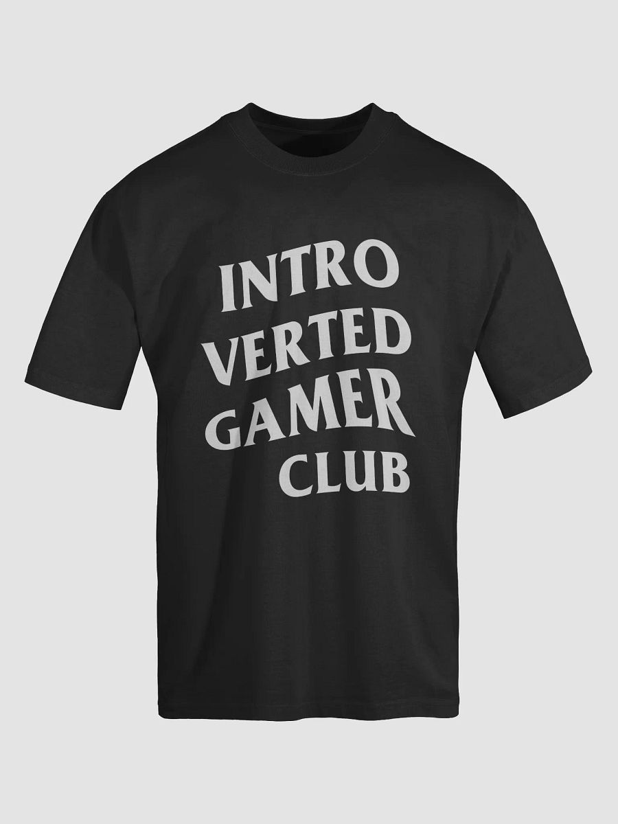 Introverted Gamer Club "white out" Oversized Tee product image (13)