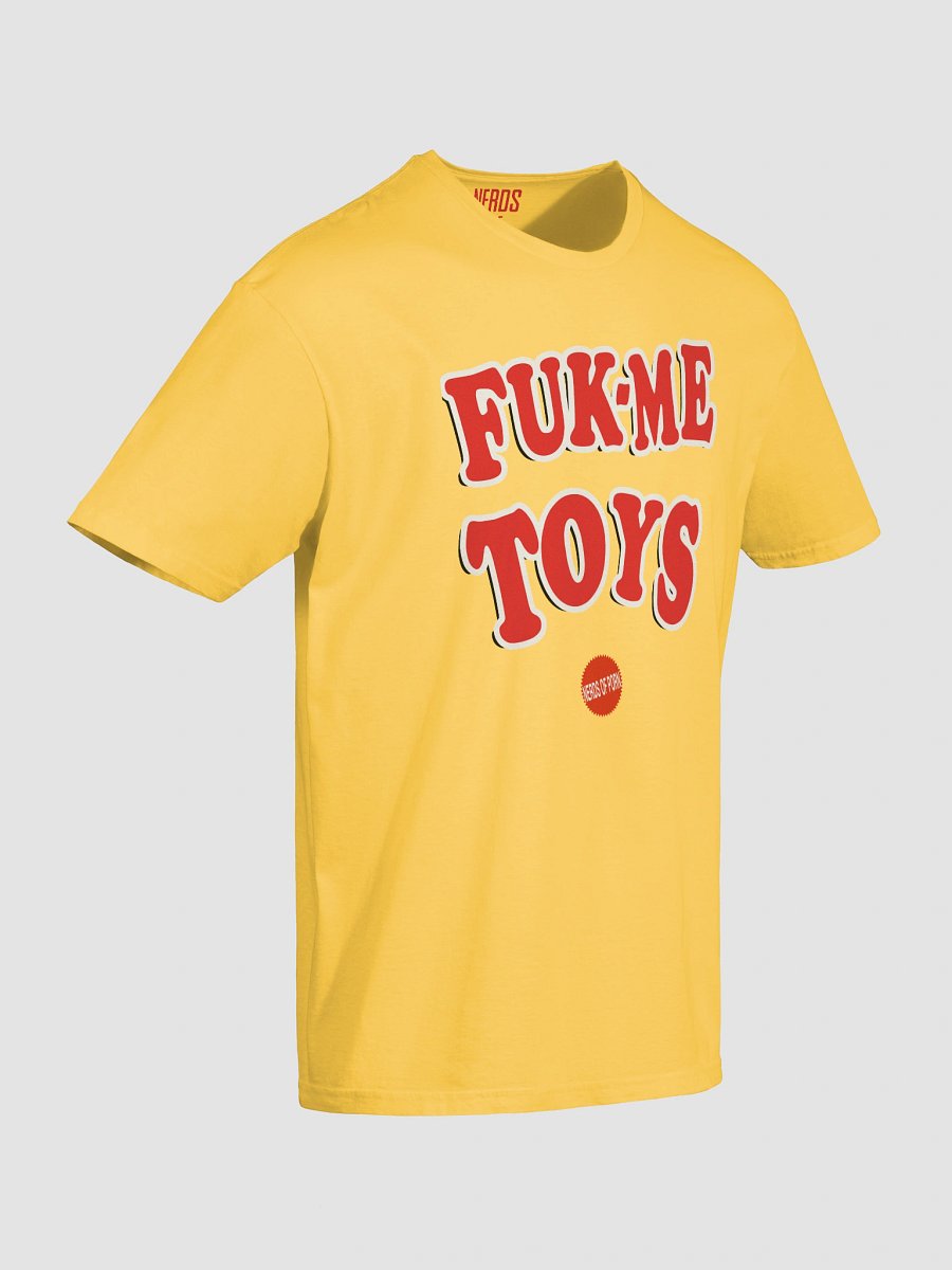Fuk-Me Toys Logo Tee (yellow, white) product image (12)