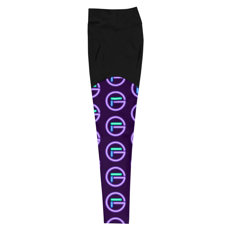 GloweFlye Purple Circle Logo Leggings product image (4)