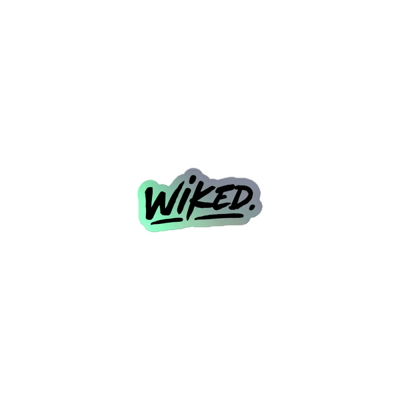 Wiked Holographic Sticker