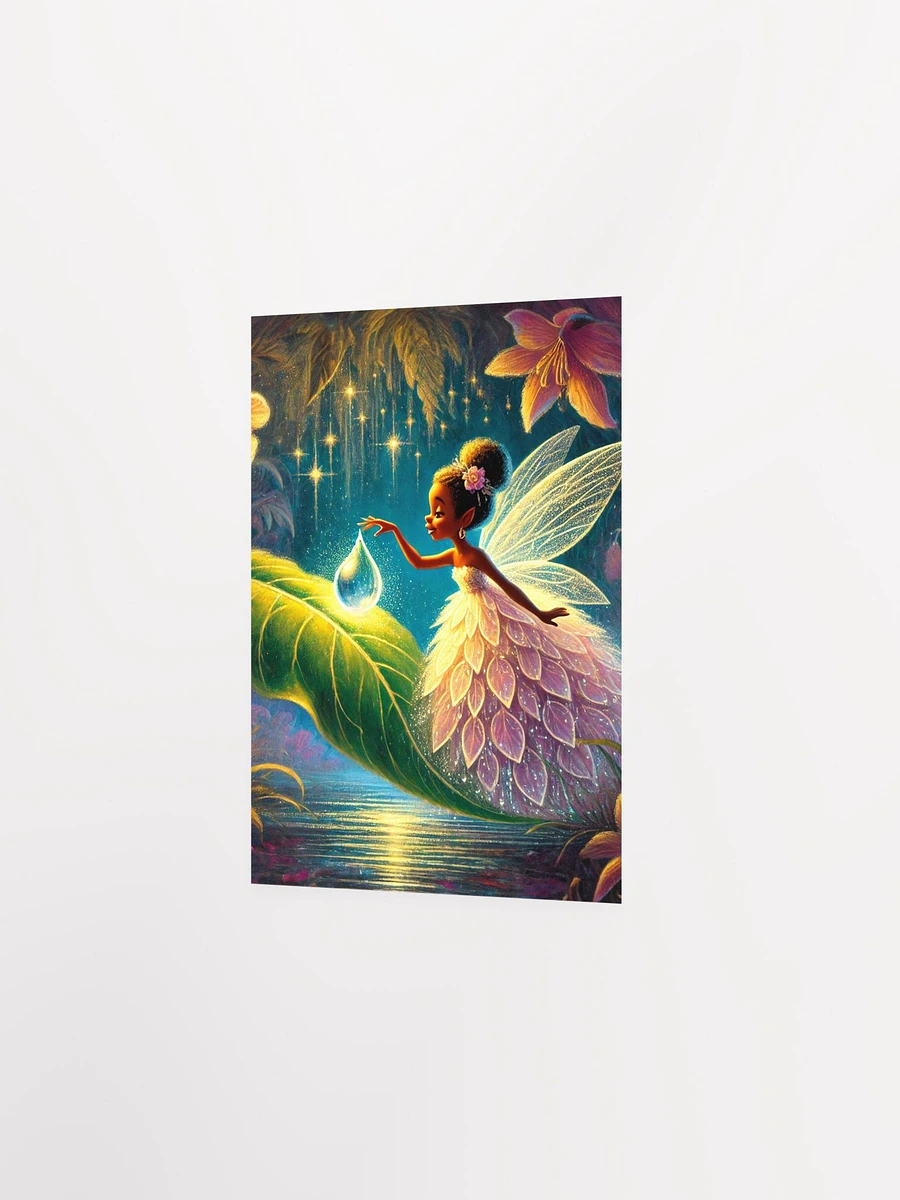 Whimsical Fairy with Dew Drop Premium Matte Poster product image (11)