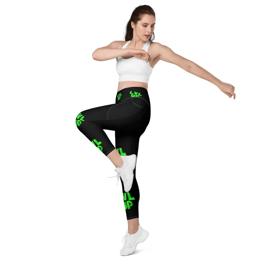 LVL UP Black Yoga Pants product image (12)