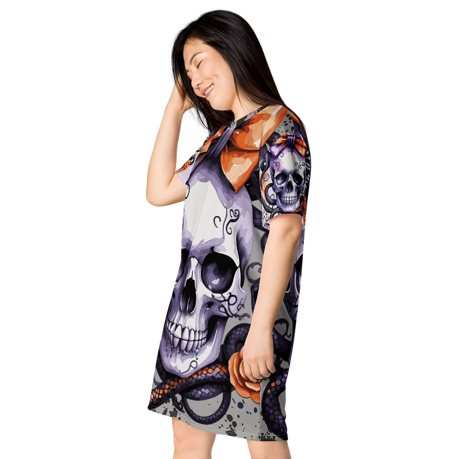 Coquette Style Skull and Snake T-Shirt Dress product image (16)