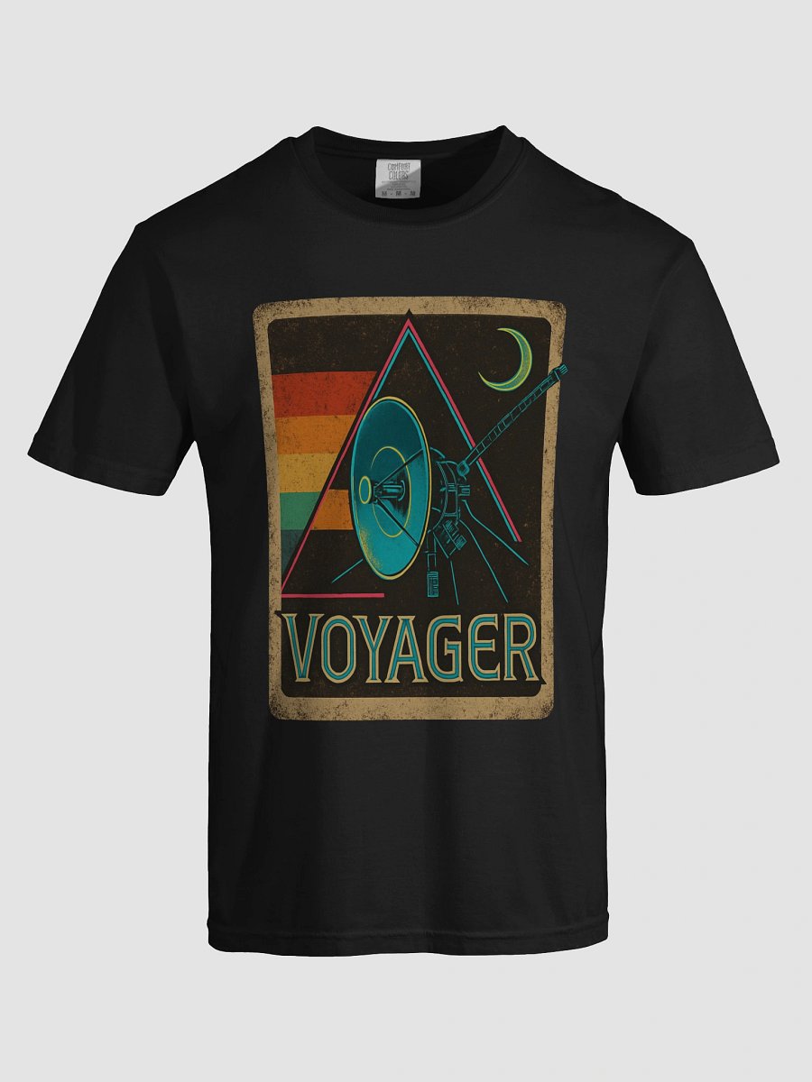 Voyager Retro Space T-Shirt – Vintage NASA Deep Space Probe Tee | 70s Sci-Fi Inspired product image (5)