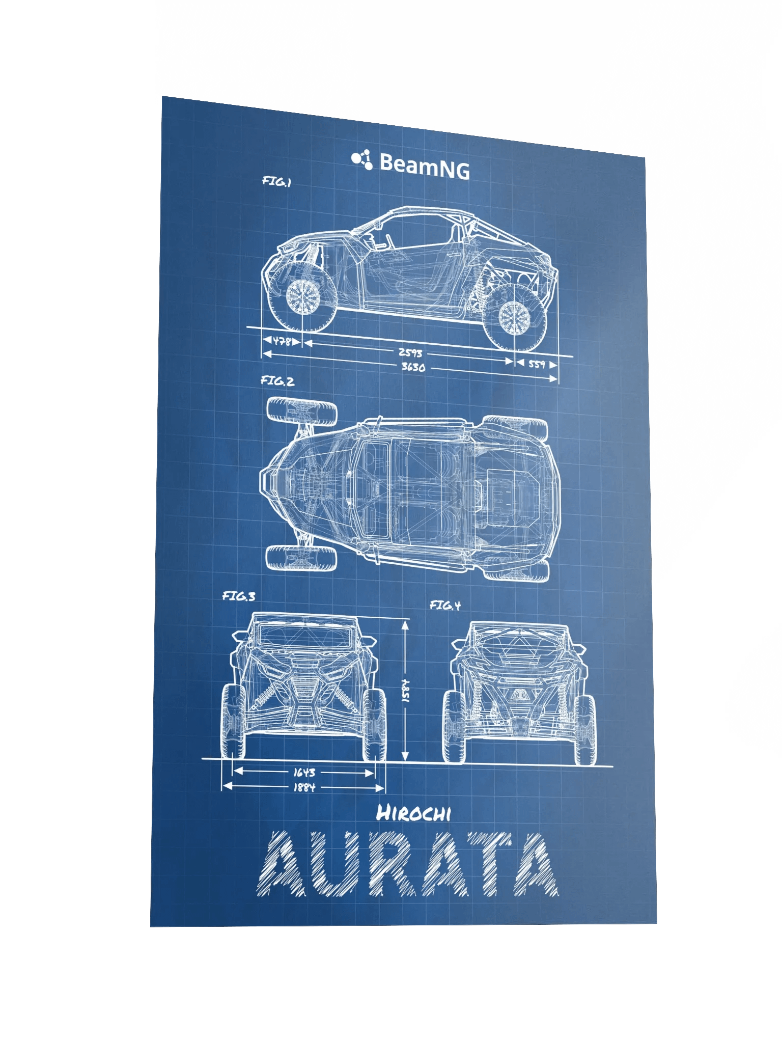 Hirochi Aurata Blueprint Poster product image (4)