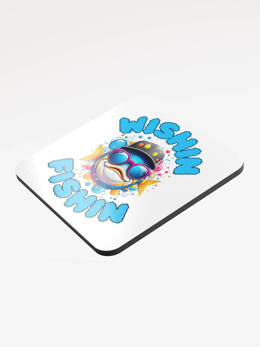 Wishin Fishin Glossed Cork Coaster product image (3)