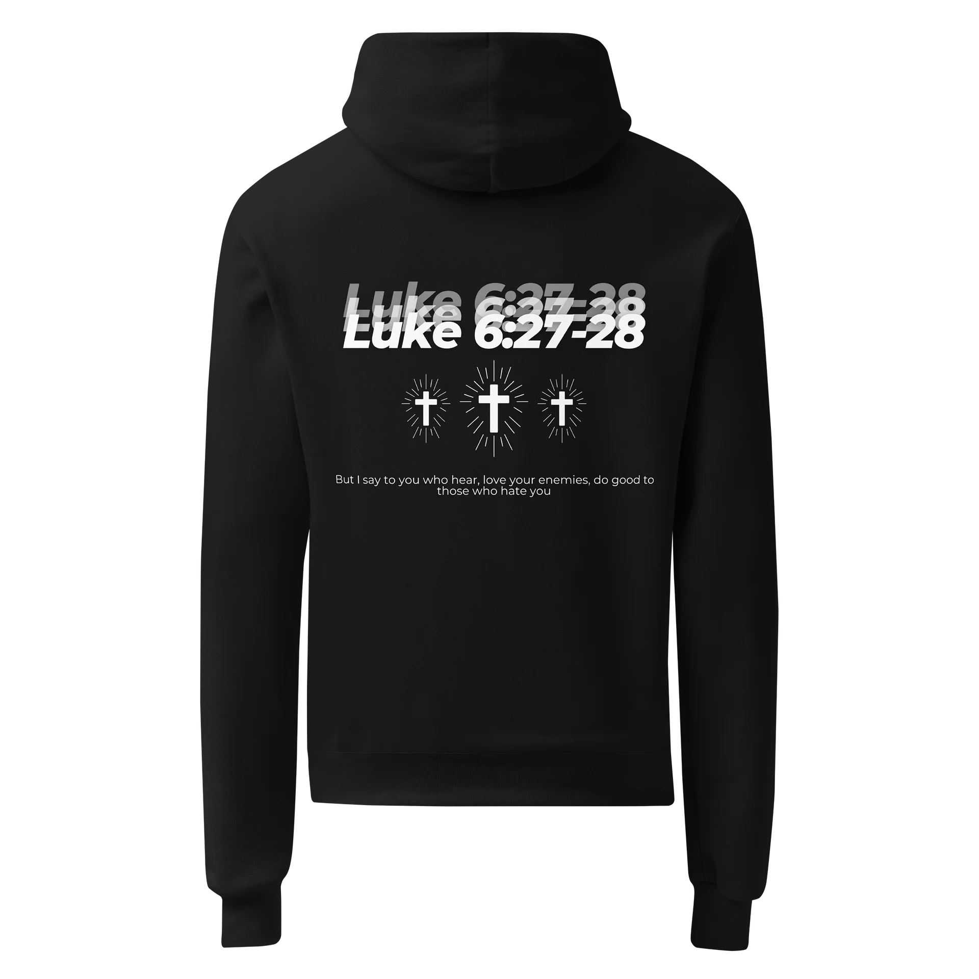 THE LOVE BEYOND HATE HOODIE – LUKE 6:27–28 product image (2)