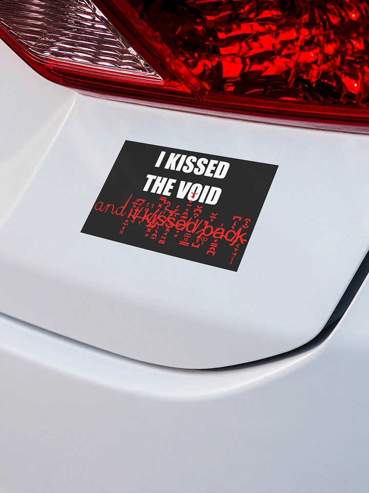 I kissed the void bubble free stickers product image (1)