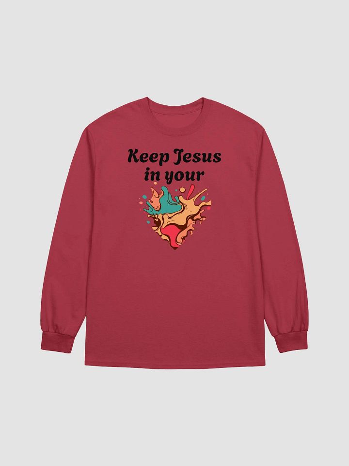 Swirling Splatter Abstract Long Sleeve Tee product image (4)