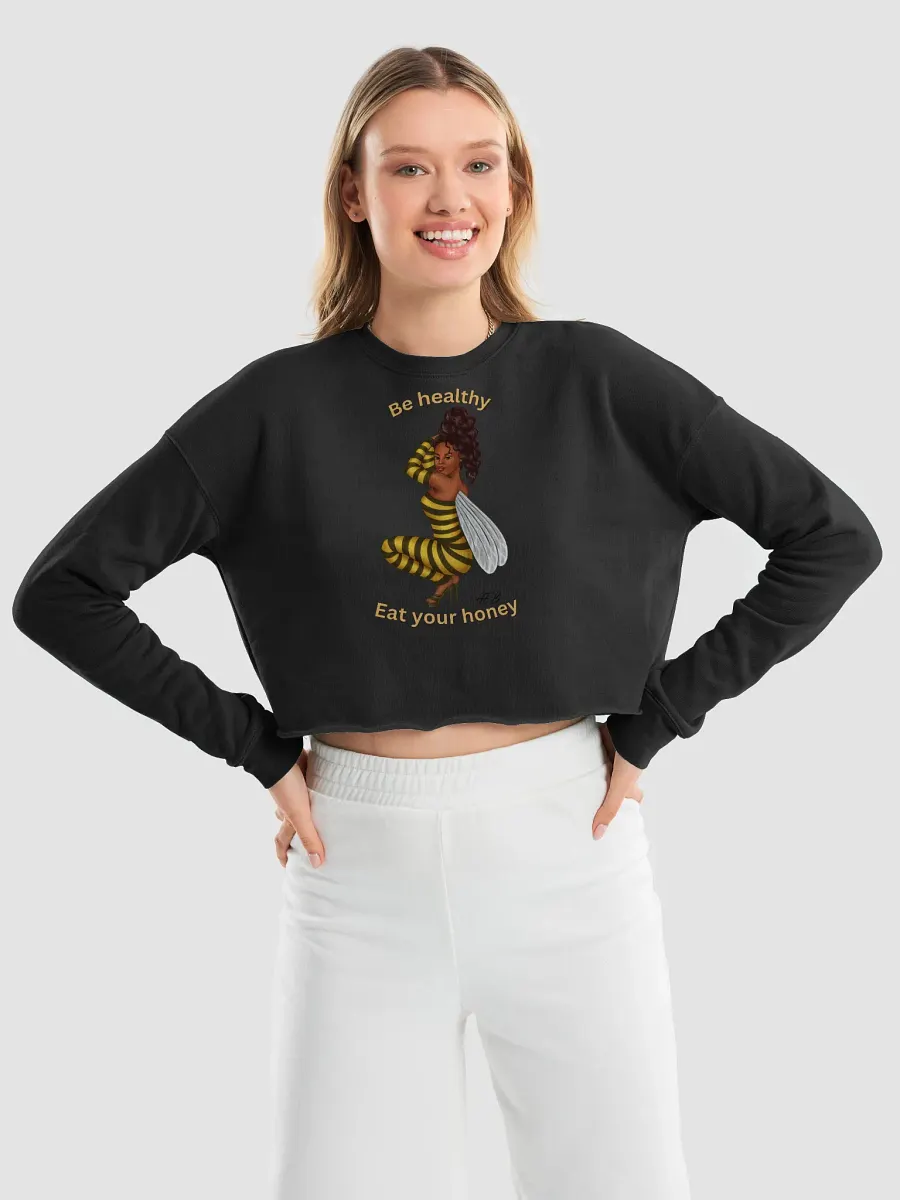 Buzzing Bee Fleece Crop Sweatshirt product image (3)