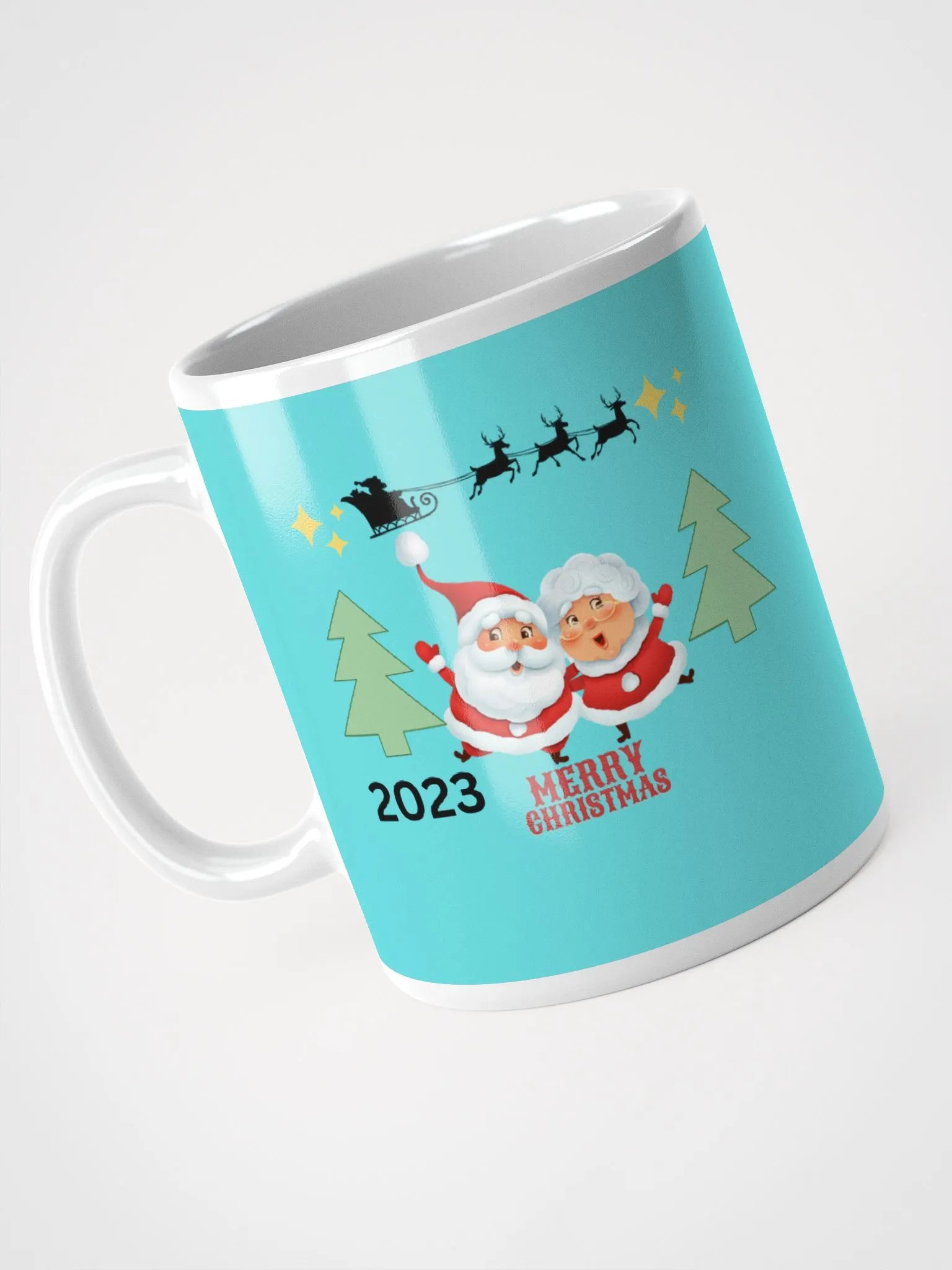 MERRY CHRISTMAS SANTA RIDES 2023 SEA BLUE product image (6)