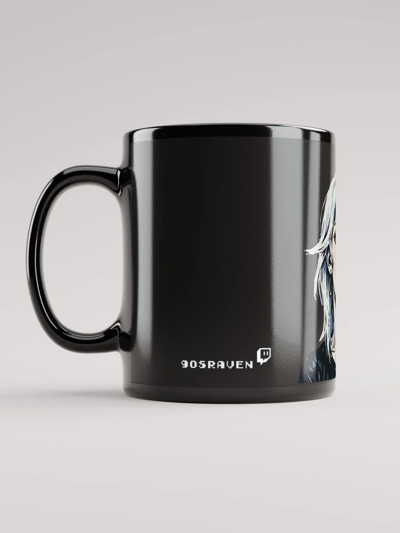 Raven's Raven Black Glossy Mug product image (12)
