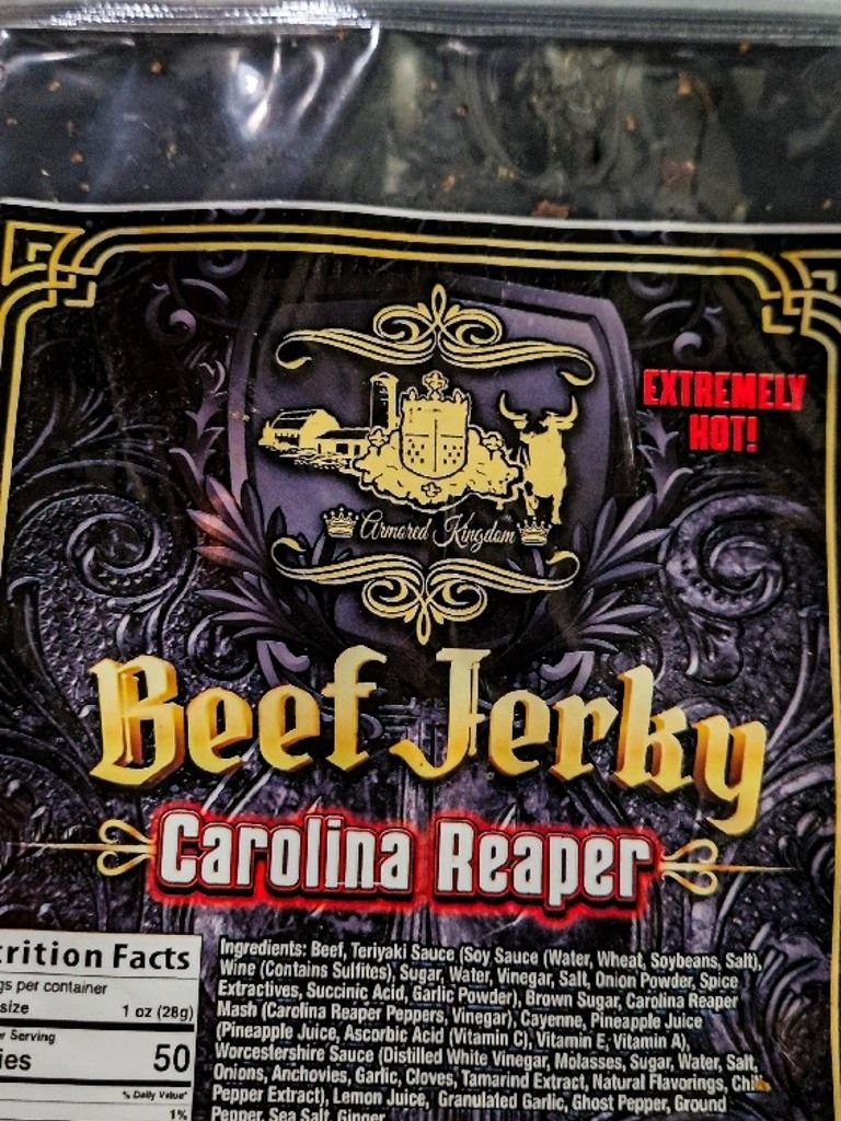 The Armored Kingdom Carolina Reaper Jerky product image (3)