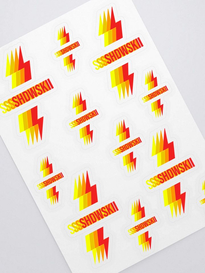 3D STICKERS / RED TO YELLOW product image (2)