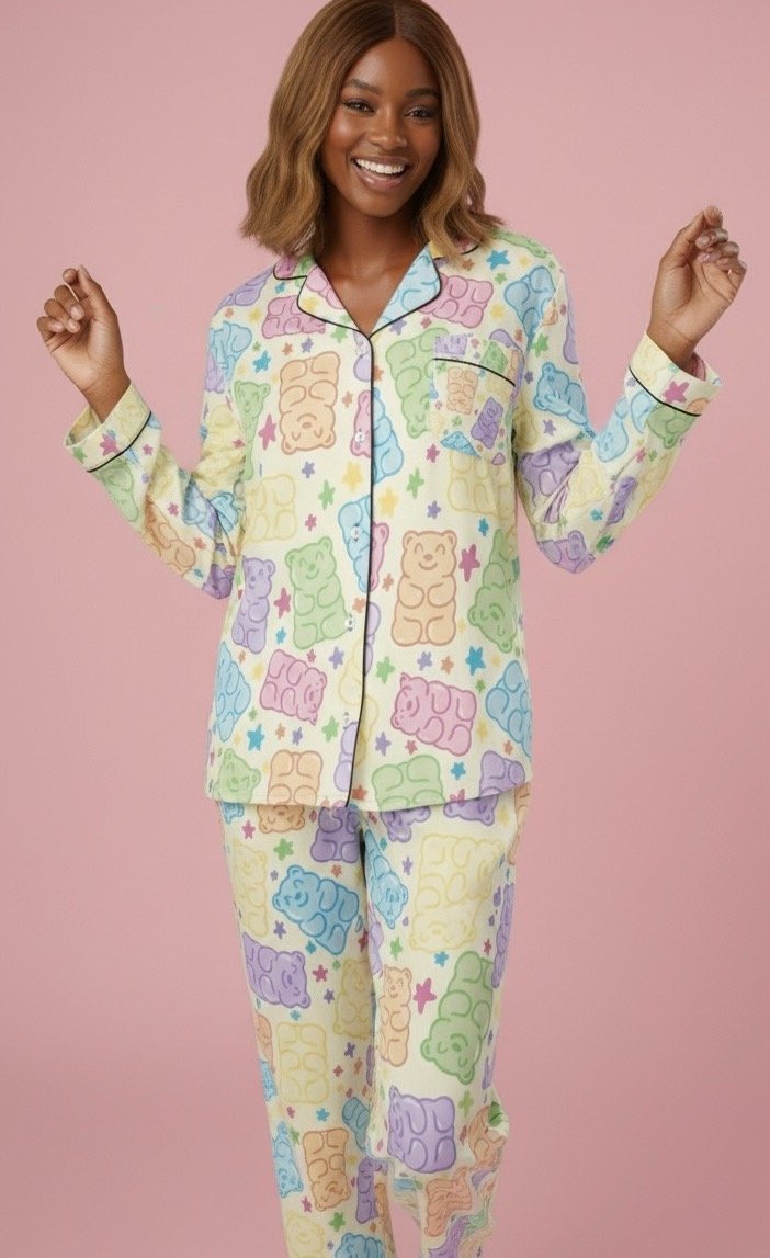 bear Gummy Dreams Women's Pajama Top product image (2)