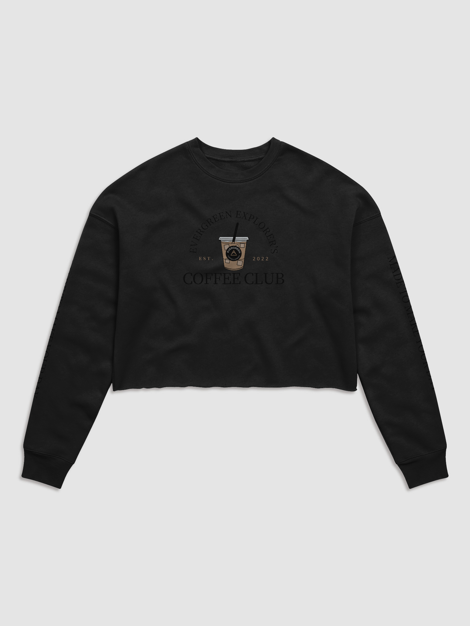 Coffee Cropped Crewneck | Coffee Club product image (1)