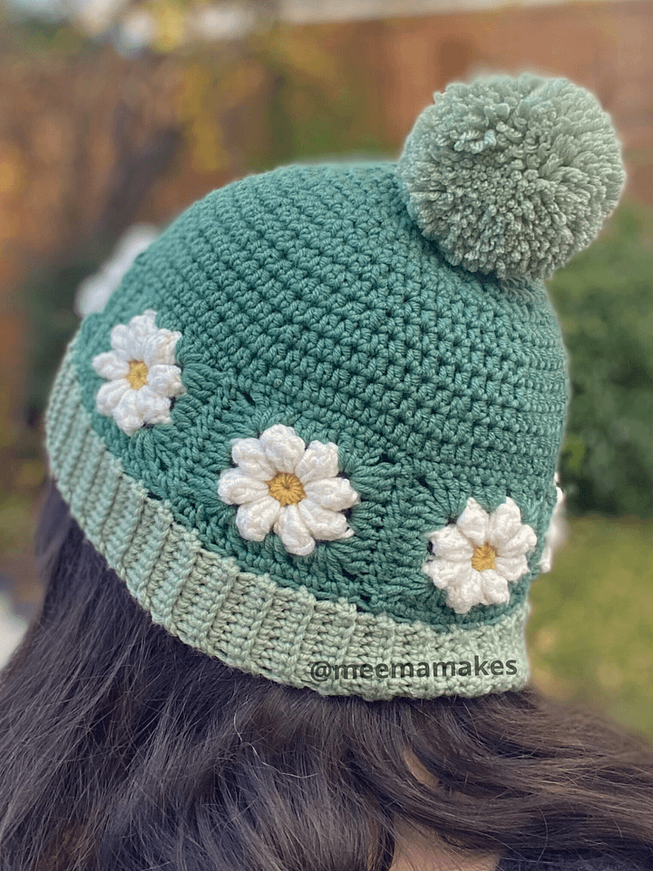 Daisy Beanie Hat Pattern product image (2)