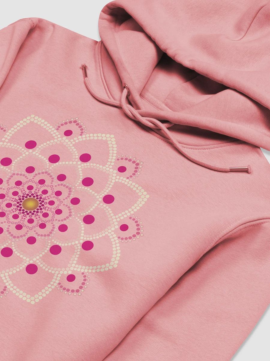 Simple Pink Dot Mandala Unisex Eco Hoodie product image (9)