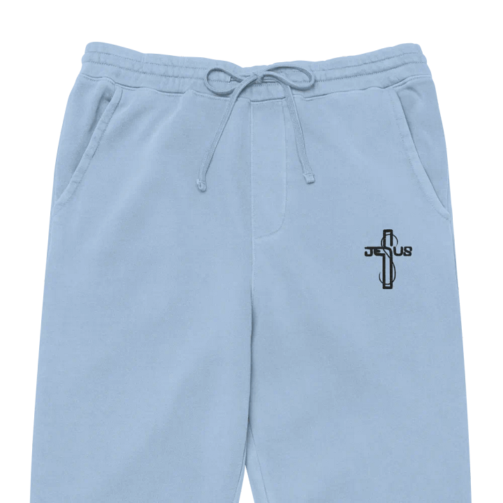 Jesus Cross Pigment Dyed Jogger product image (1)