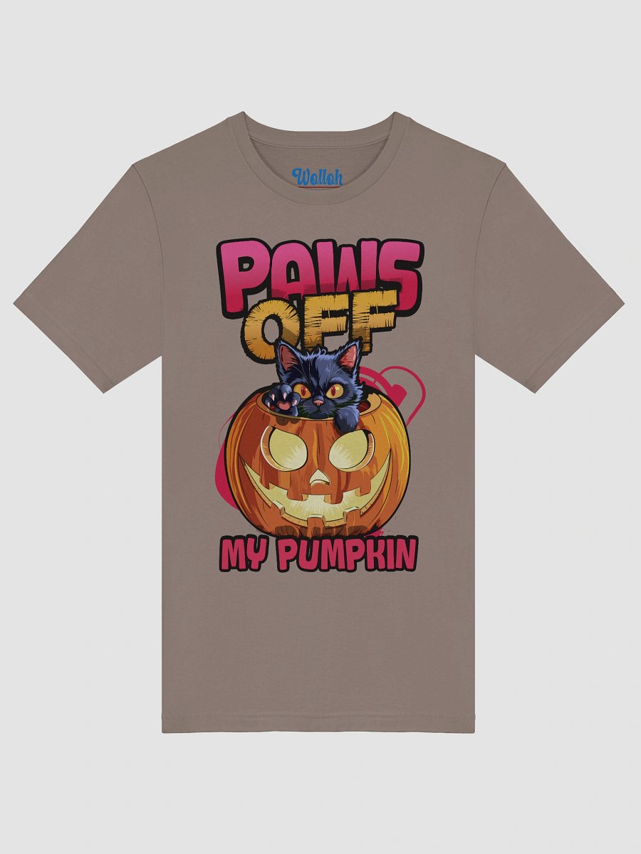 Paws Off My Pumpkin - Funny Black Cat Lover Halloween Shirt product image (53)