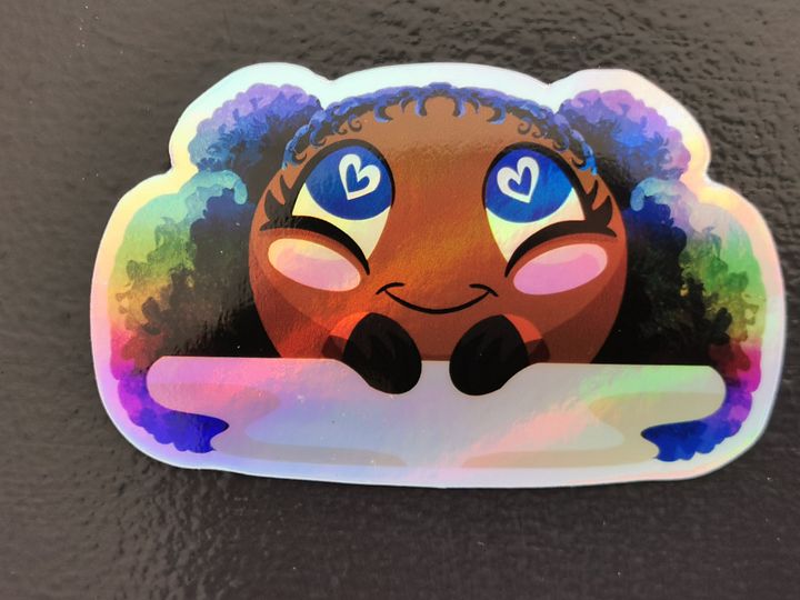 Moon Eyes Holographic Vinyl Sticker product image (1)