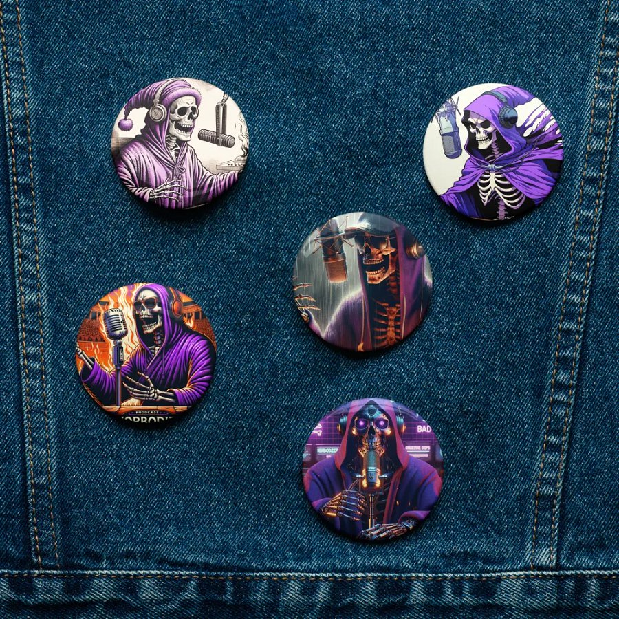 Morbid Set of 5 Pin Buttons product image (4)