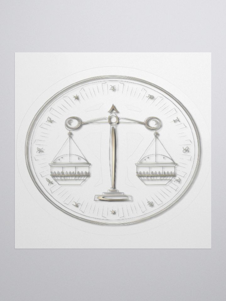Exclusive Libra-Themed Privacy Window Film - High Opacity Vinyl Stickers (3" x 3" to 5.5" x 5.5") product image (3)