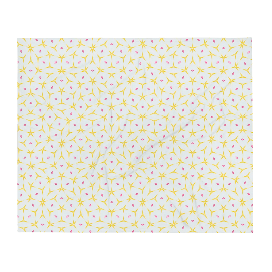 Yellow & Pink Octagonal Diamond Throw Blanket product image (3)