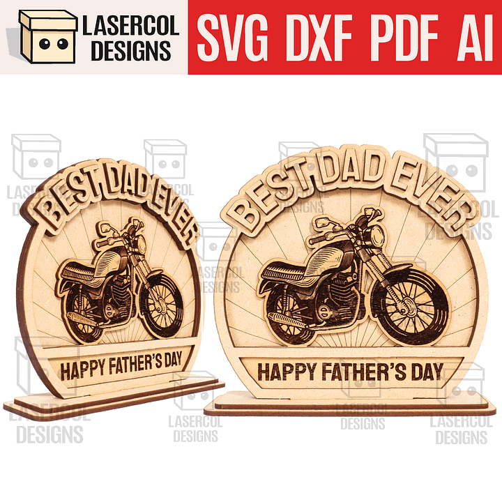 Father's Day Gift Plaque Set 2 (2 Sizes) - Laser Cut Files product image (1)