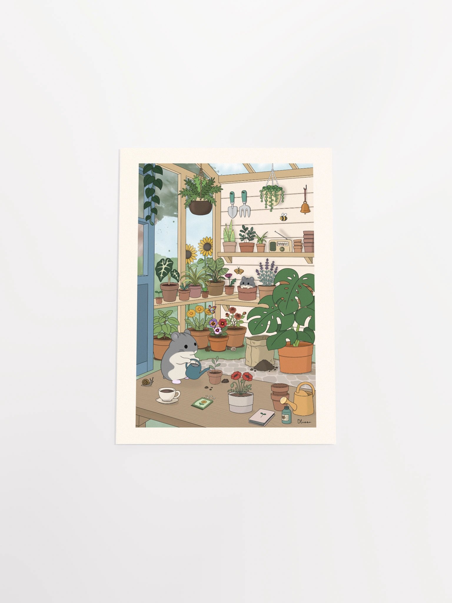 Hamsters in the Greenhouse Art Print product image (4)