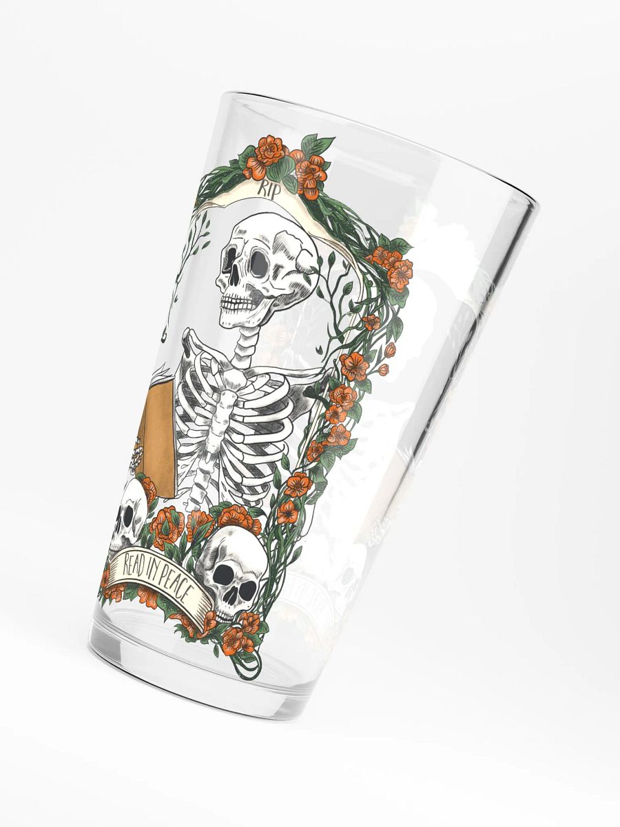 Read in Peace tall glass product image (6)