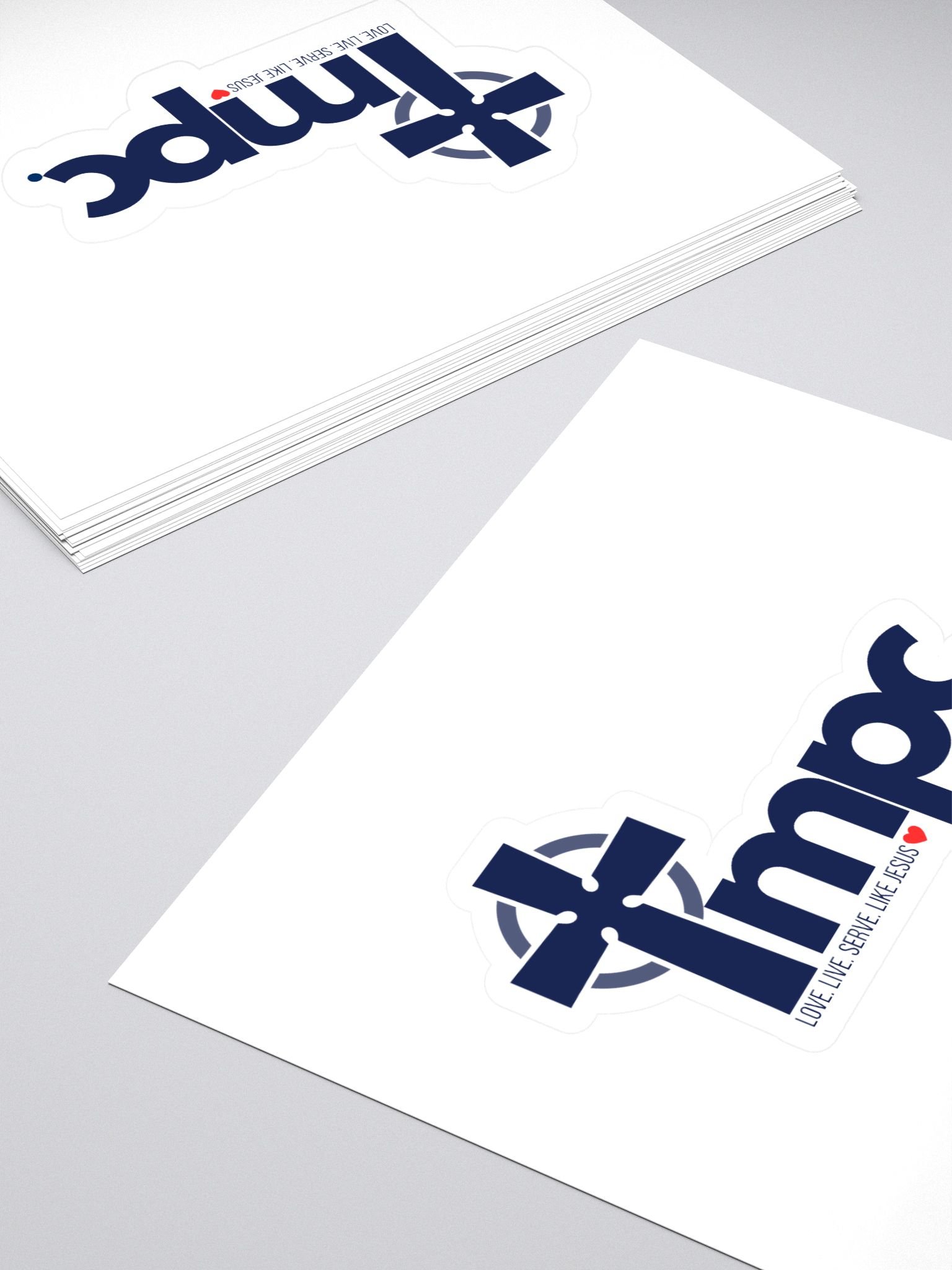 Cross Logo: LOVE.LIVE.SERVE.LIKE JESUS Sticker product image (4)