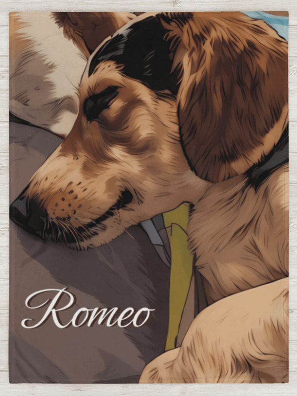 YOUR BEST FRIEND! / THROW BLANKET WITH PERSONALIZED NAME product image (1)
