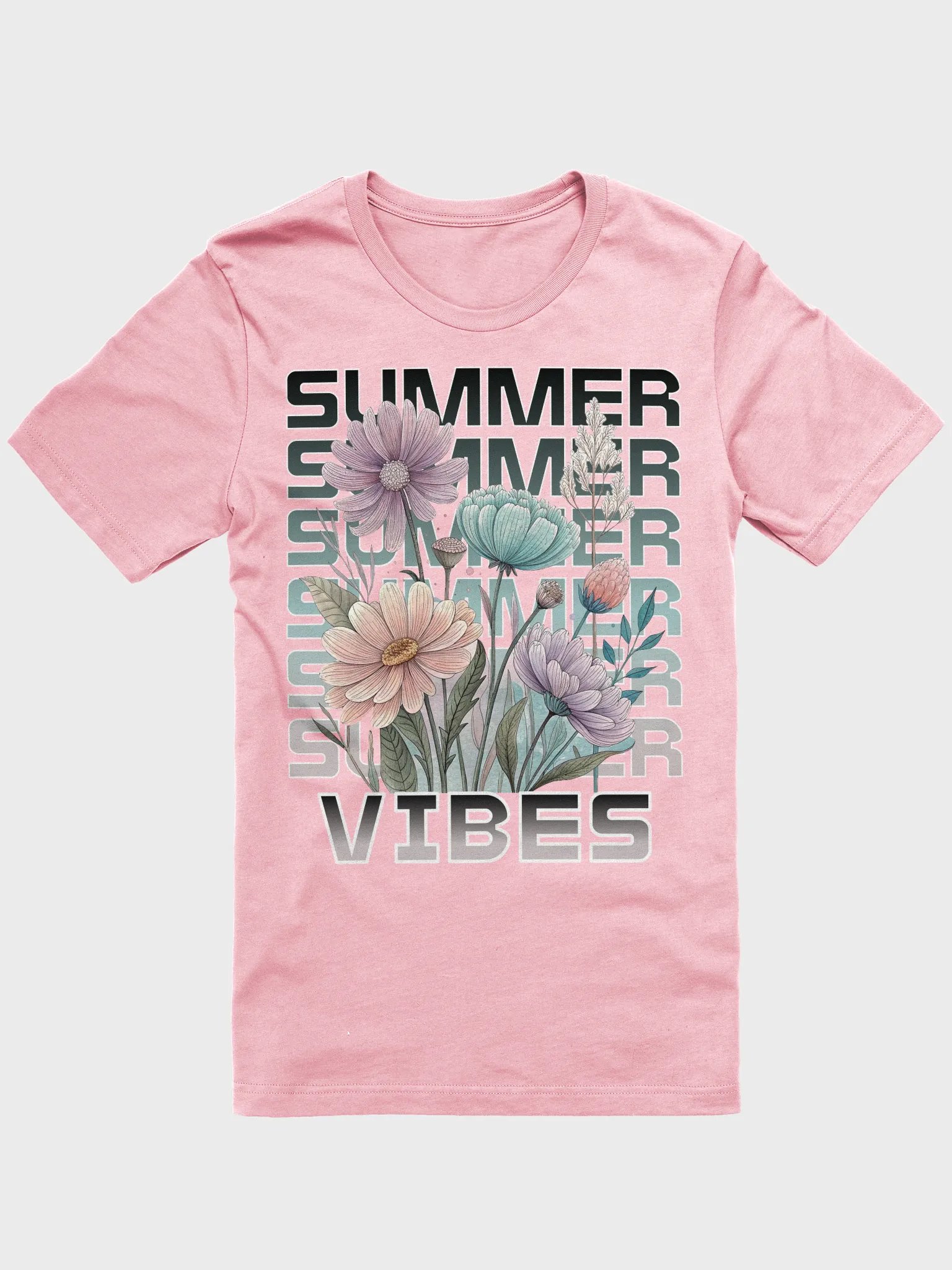 Summer Vibes Boho Floral T-Shirt product image (1)