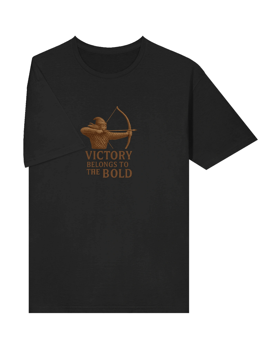 Archer Graphic T-Shirt – "Victory Belongs to the Bold" Vintage Warrior Design product image (10)