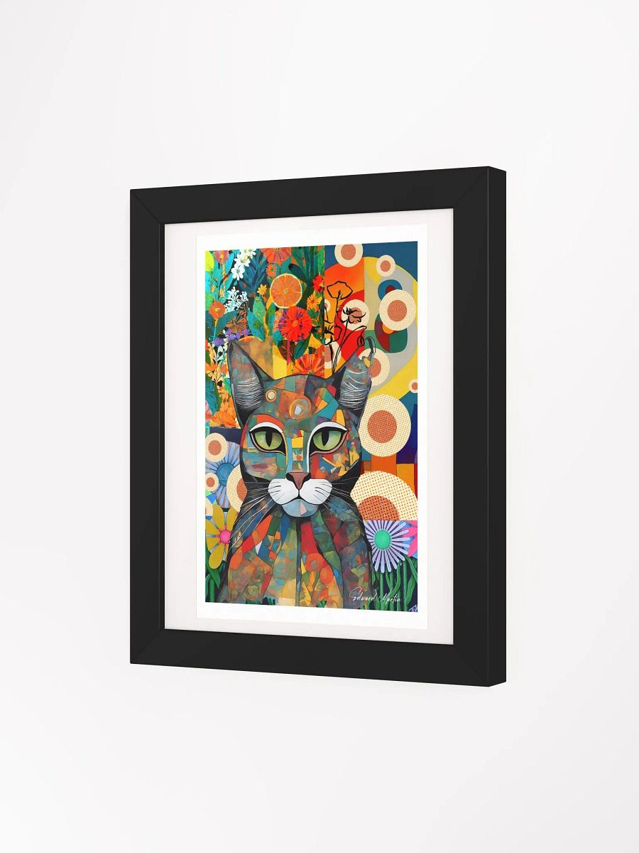 'Jardin Cat' by Edward Martin-Collage Print- Framed Art Poster product image (18)